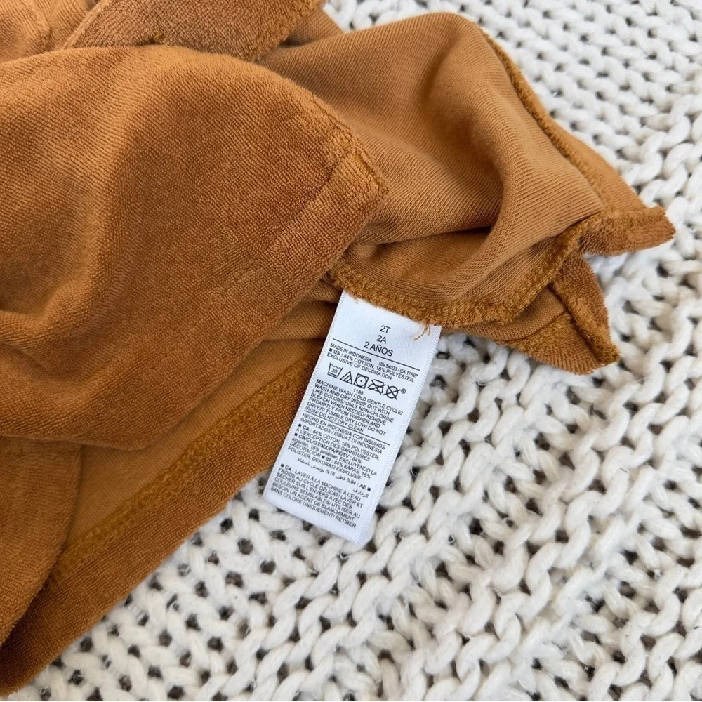 Old Navy Warm Brown Collared Shirt and Short Set Size 2T